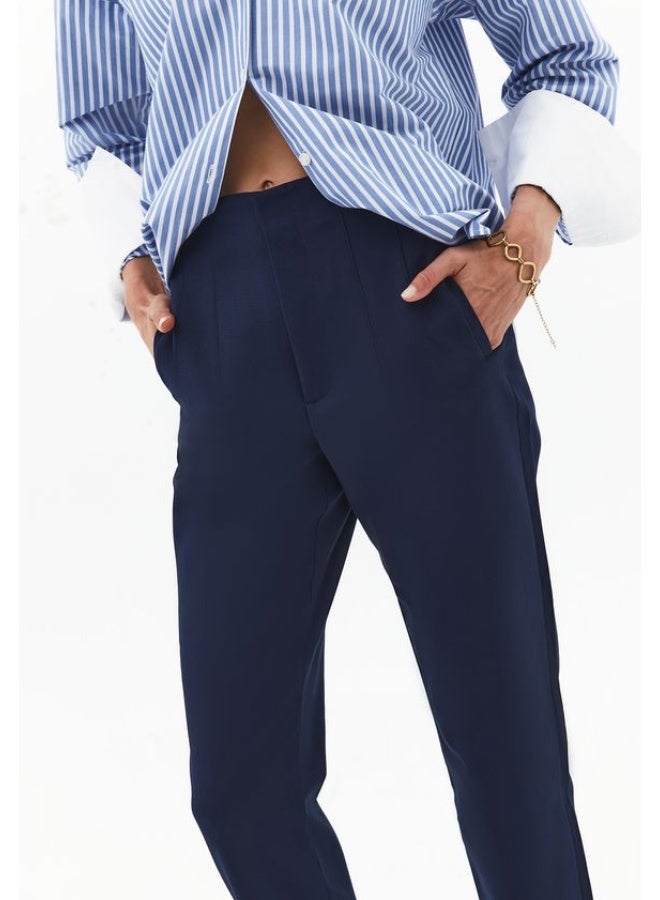 Ultra High Waist Carrot-Fit Trousers